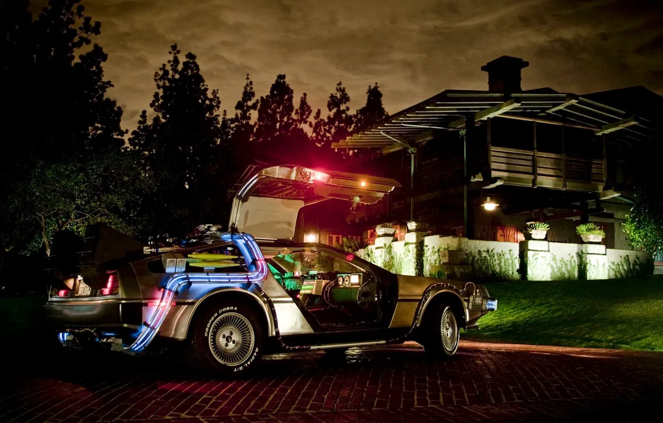 Photo wallpaper Back to the future, delorean dmc-12
