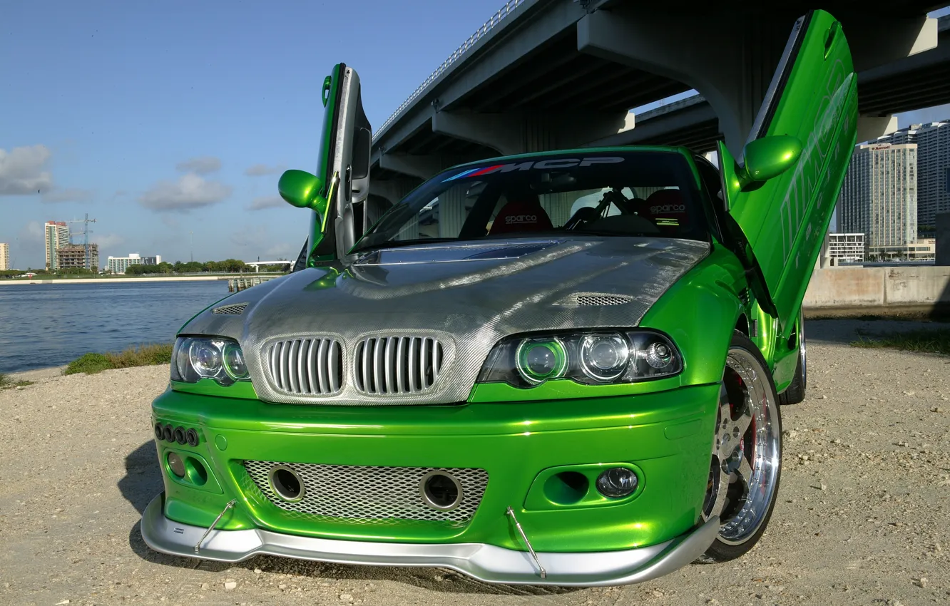 Photo wallpaper BMW, BMW, Racing, E46, MCP, The Hulk