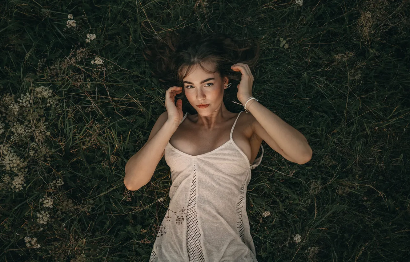 Photo wallpaper look, nature, figure, dress, Jiri Tulach, Jiří Tulach