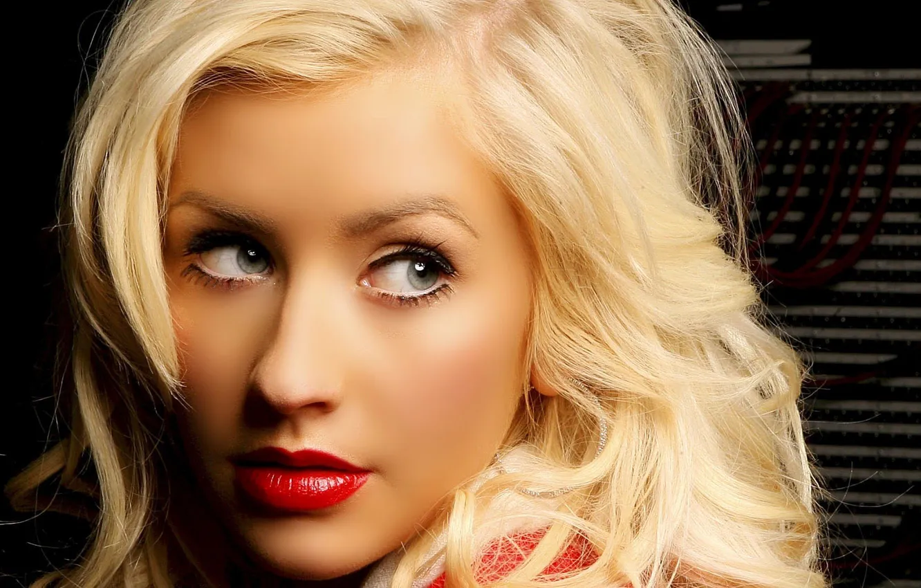 Photo wallpaper look, face, music, actress, lipstick, blonde, lips, singer