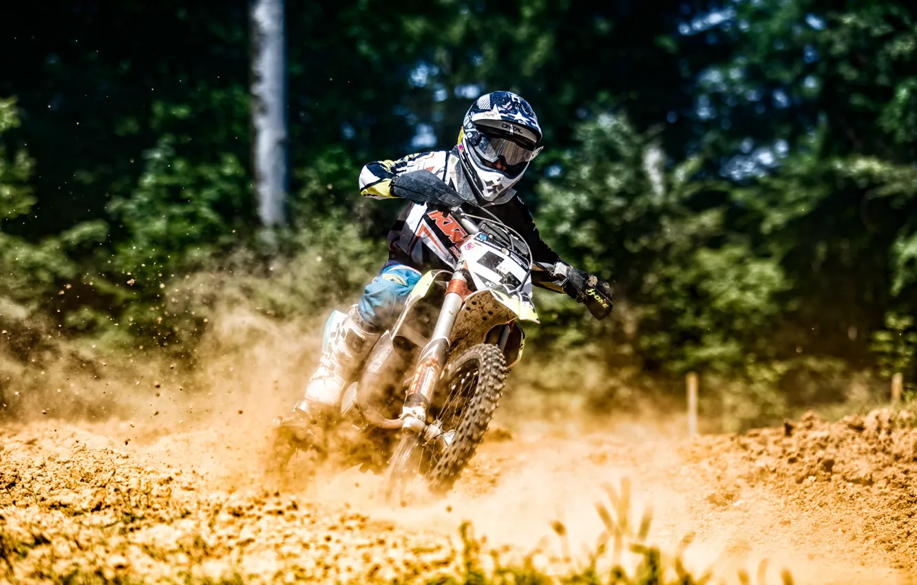Photo wallpaper race, sport, motorcycle