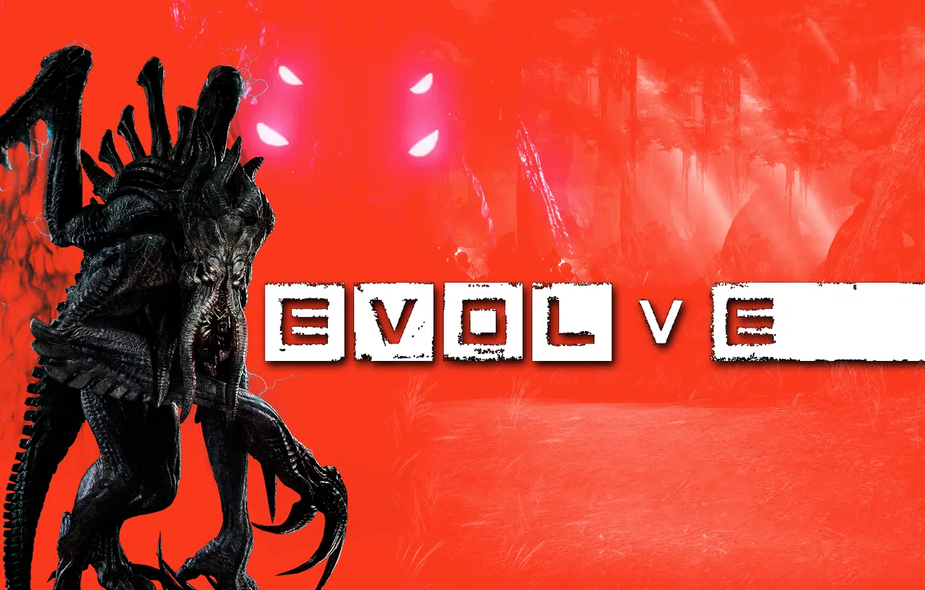 Photo wallpaper monster, kraken, Evolve, Turtle Rock Studios