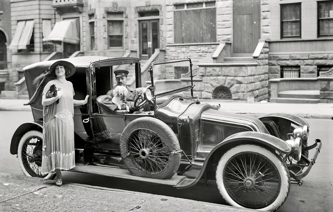 Photo wallpaper retro, Ford, USA, car, 1916-the year