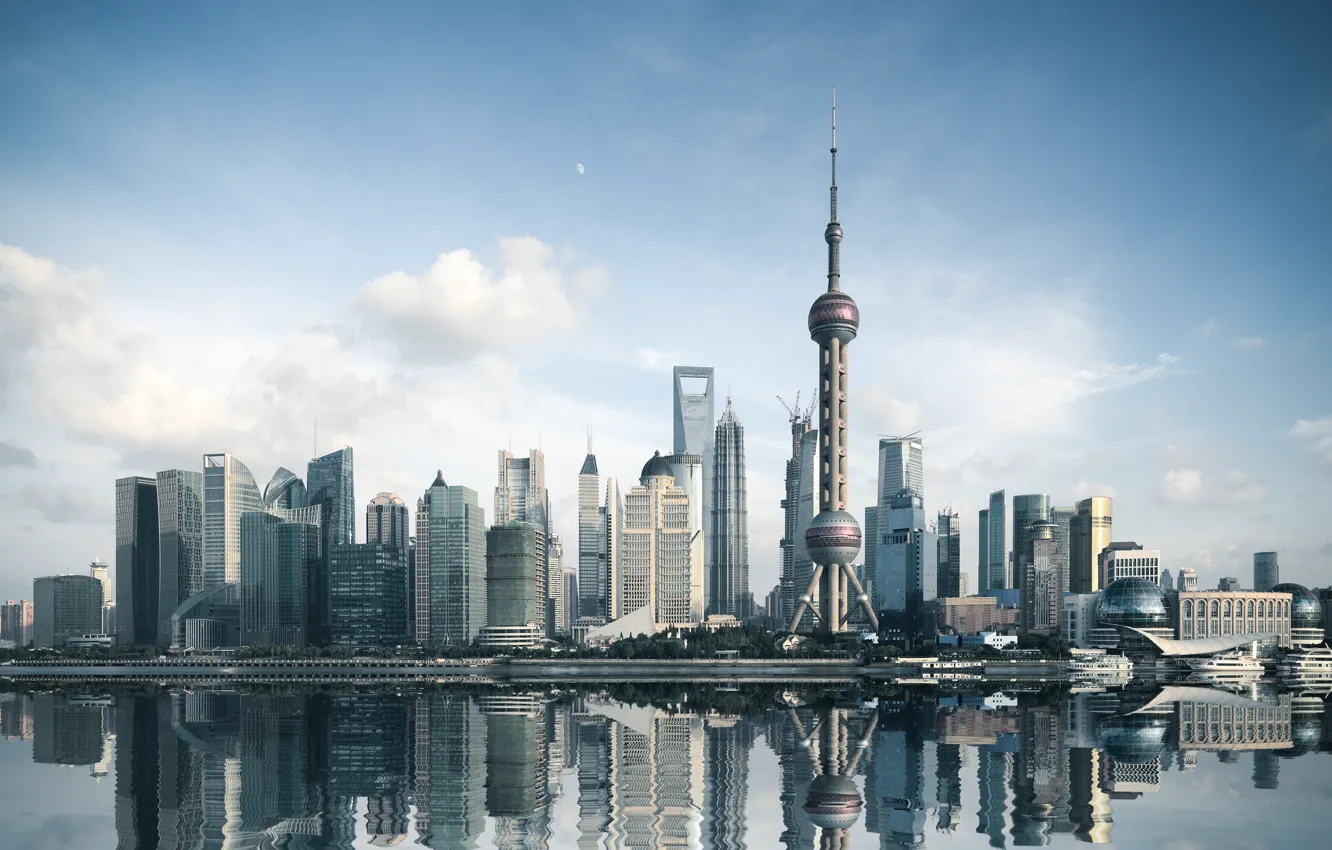 Photo wallpaper the city, tower, skyscrapers, China, City Pasig