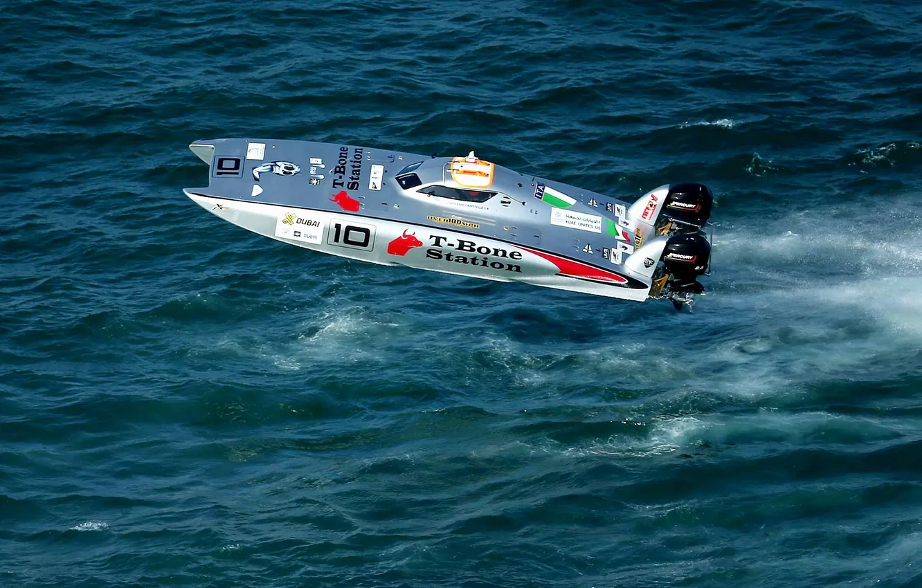 Photo wallpaper race, boat, speed