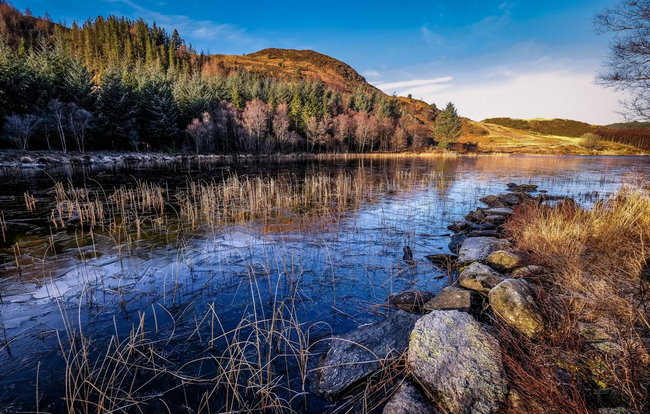 Photo wallpaper the sky, water, landscape, nature, beauty, panorama