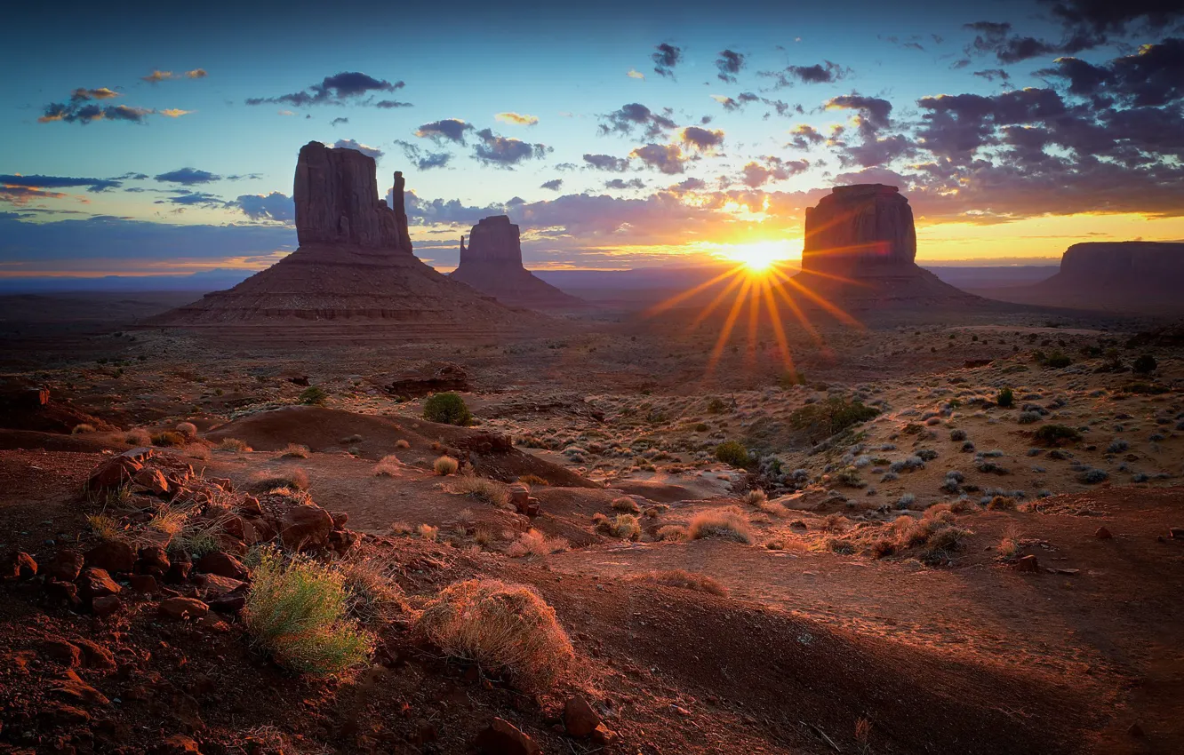 Photo wallpaper sunset, AZ, USA