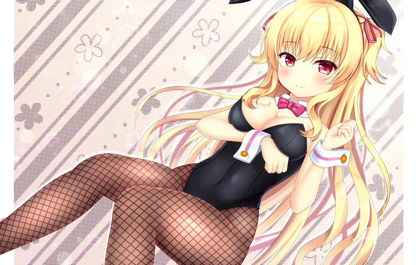 Photo wallpaper girl, sexy, cleavage, long hair, legs, boobs, sexy girl, anime