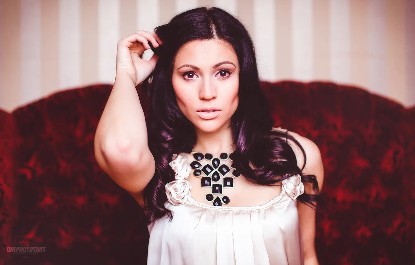 Photo wallpaper look, girl, photographer, lips, girl, photography, photographer, Florian Seelmann