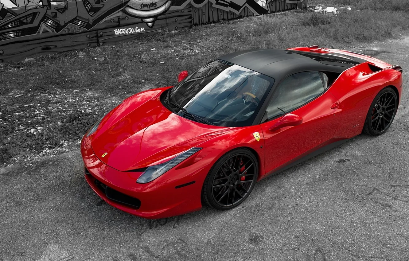 Photo wallpaper car, ferrari, redcar, ferrari458