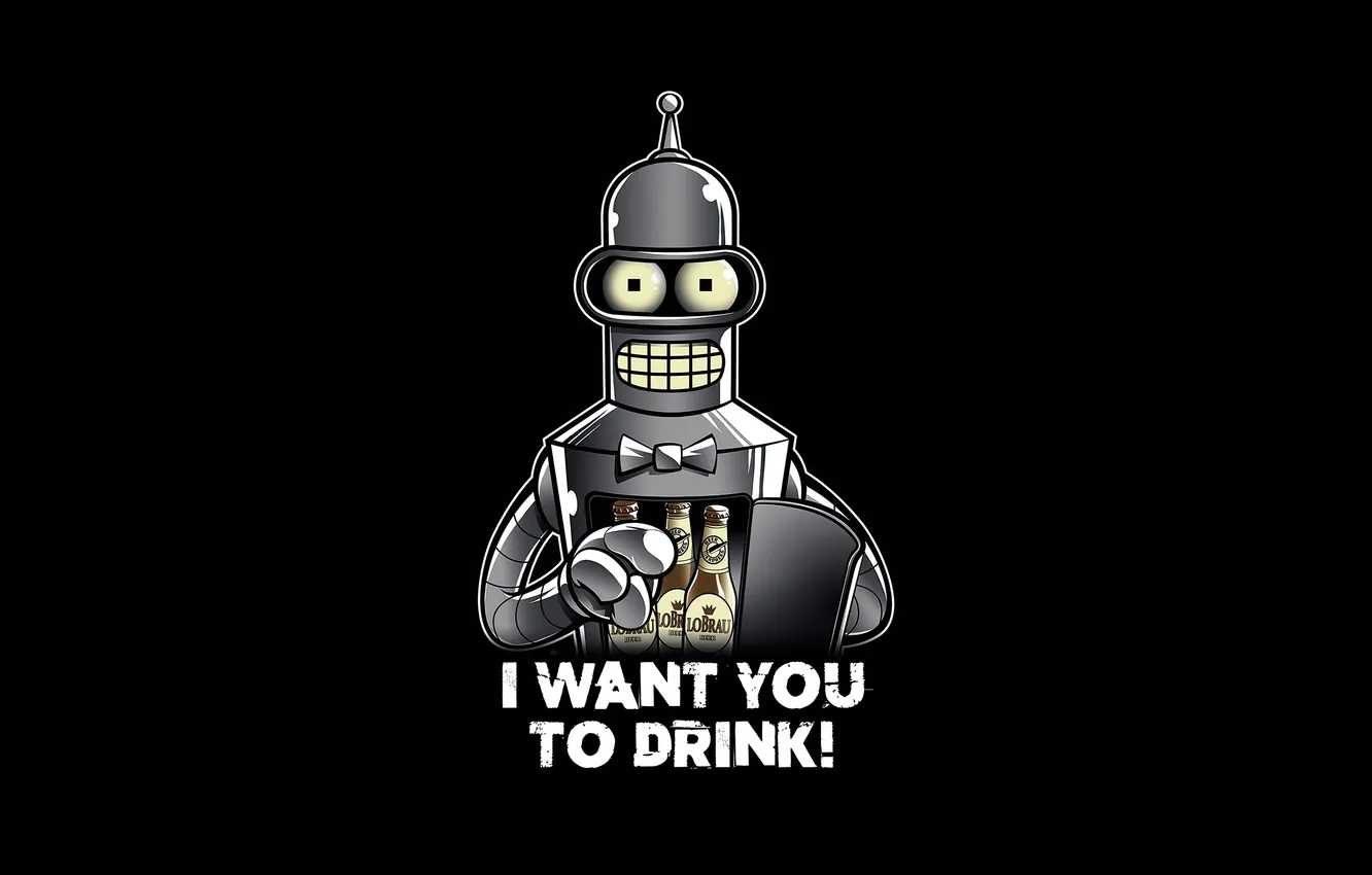 Photo wallpaper Futurama, Bender, film