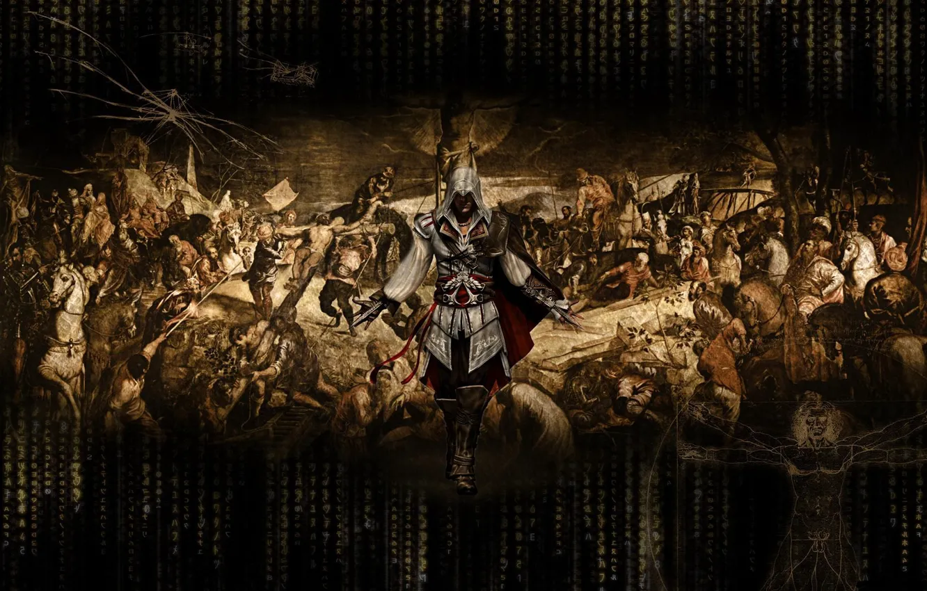 Photo wallpaper picture, drawing, assassins creed, killer