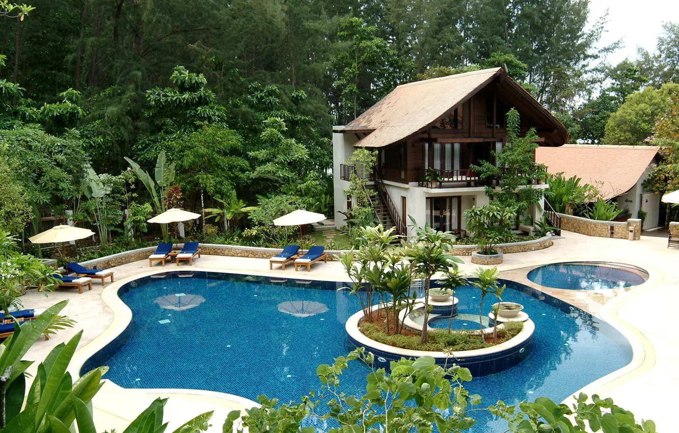 Photo wallpaper home, pool, Thailand, Krabi