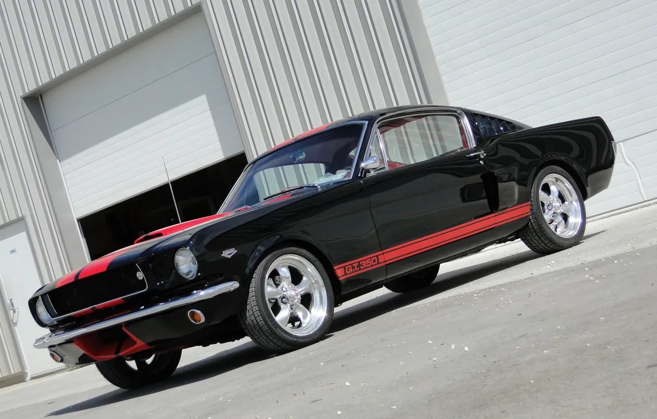 Photo wallpaper car, Mustang, Ford, 1965, muscle