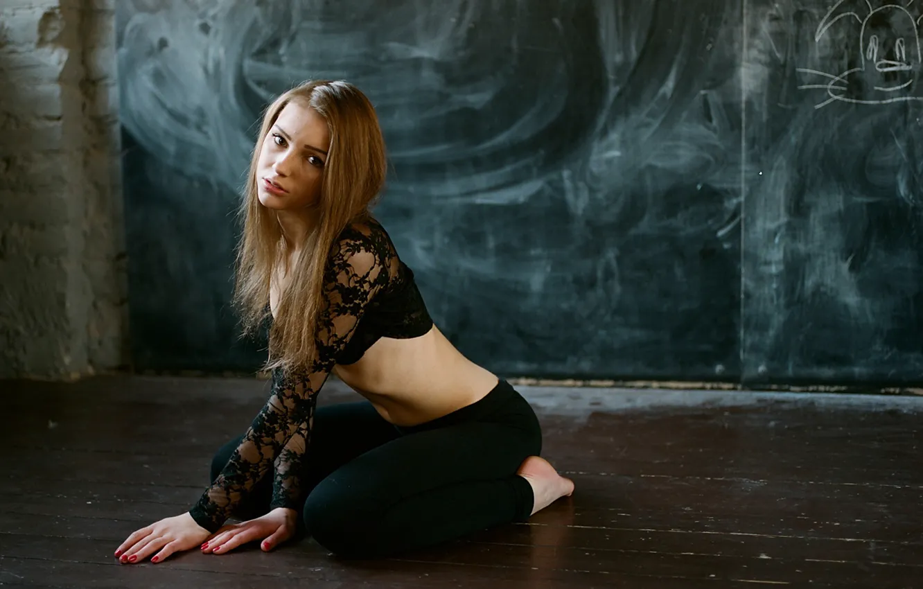 Photo wallpaper look, face, model, cutie, Galina