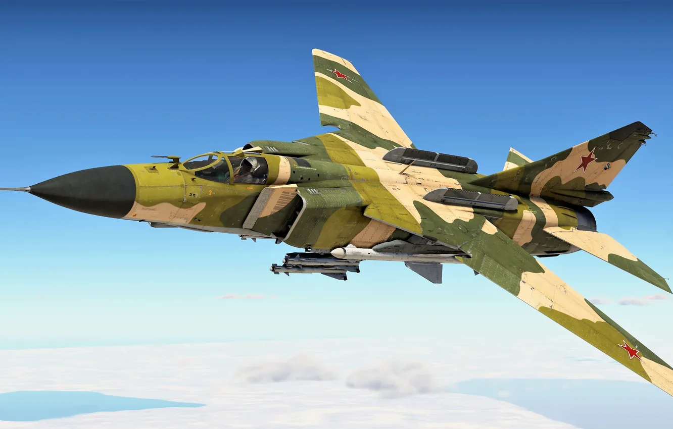Photo wallpaper OKB MiG, Frontline fighter, MiG-23MLD