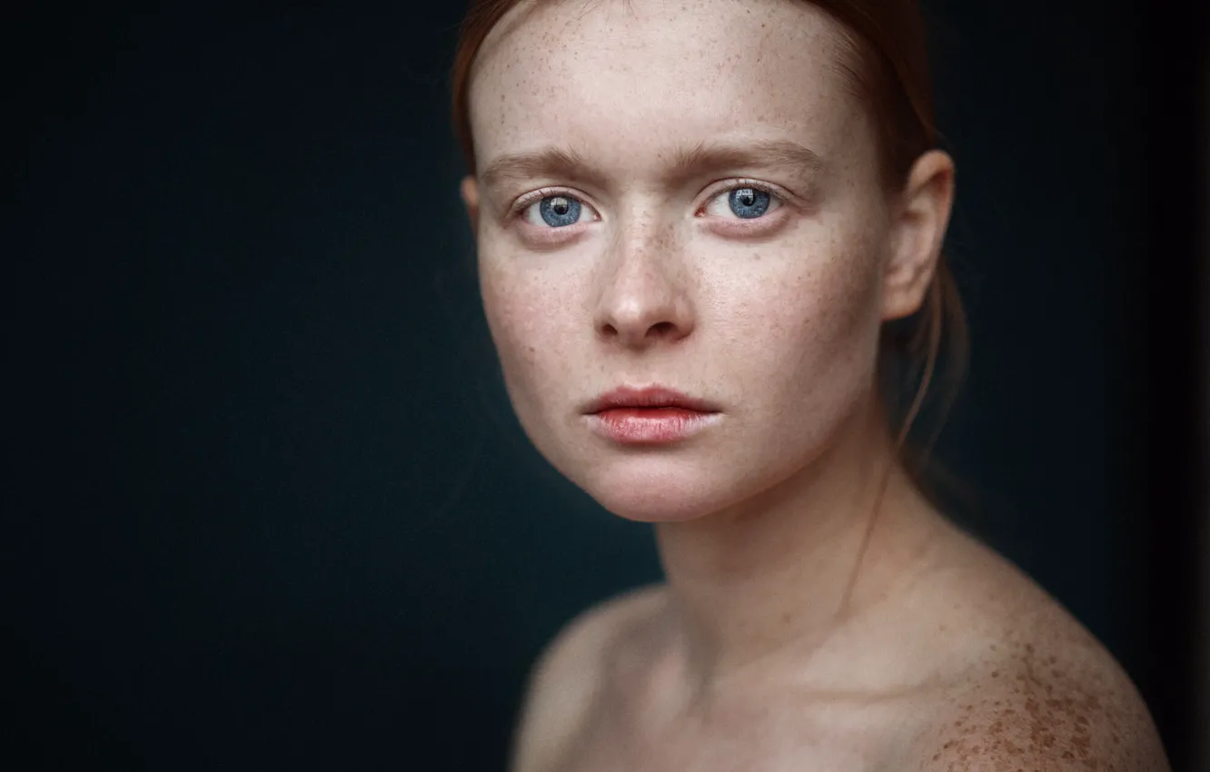 Photo wallpaper Anastasia Nemchenko, freckles, No One Nicholas