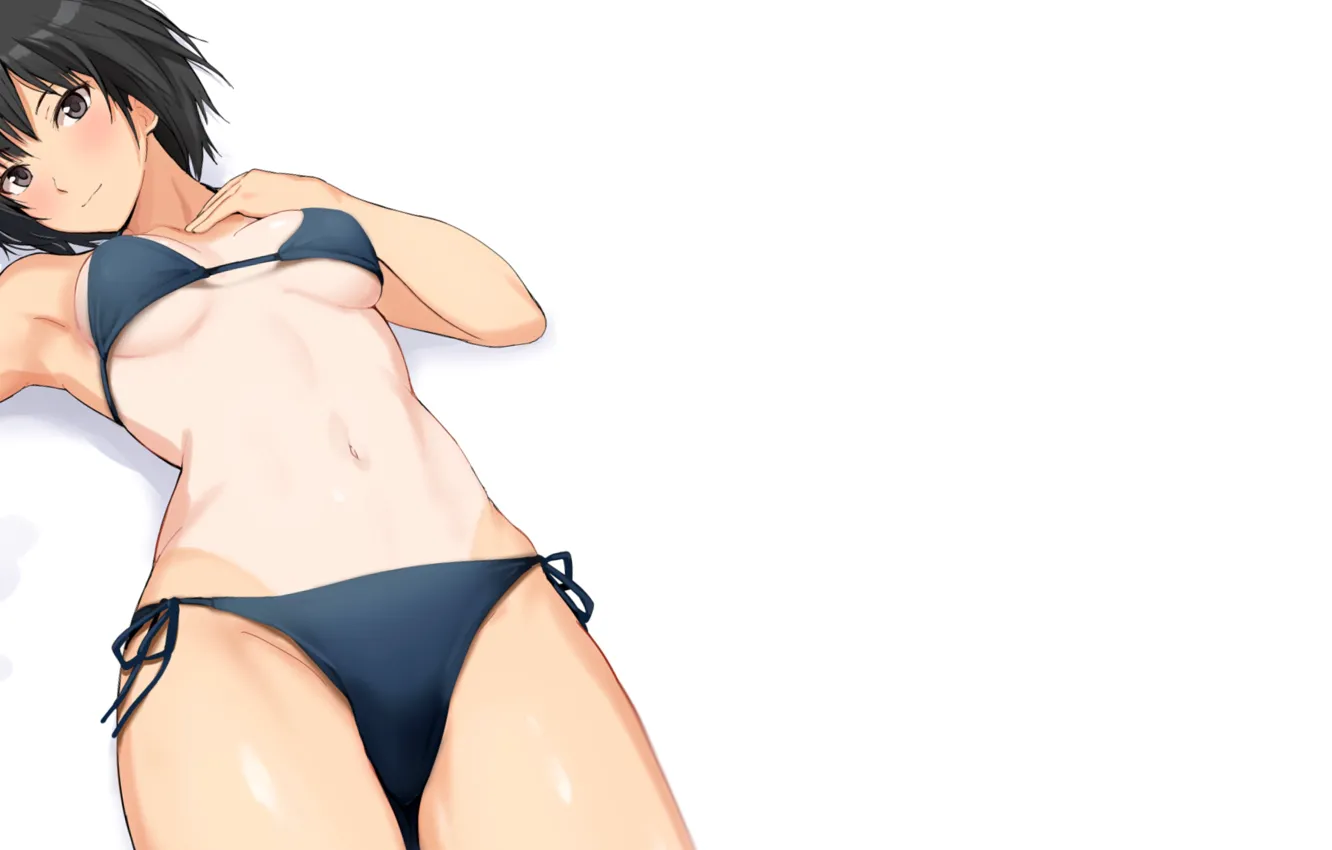 Photo wallpaper kawaii, girl, hot, sexy, boobs, anime, short hair, pretty