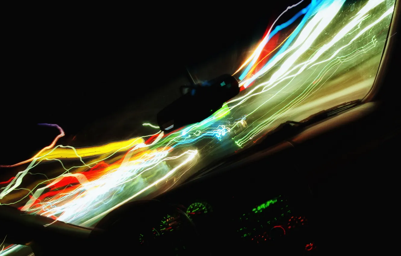 Photo wallpaper road, glass, lights, Windows, devices, Machine, window, salon