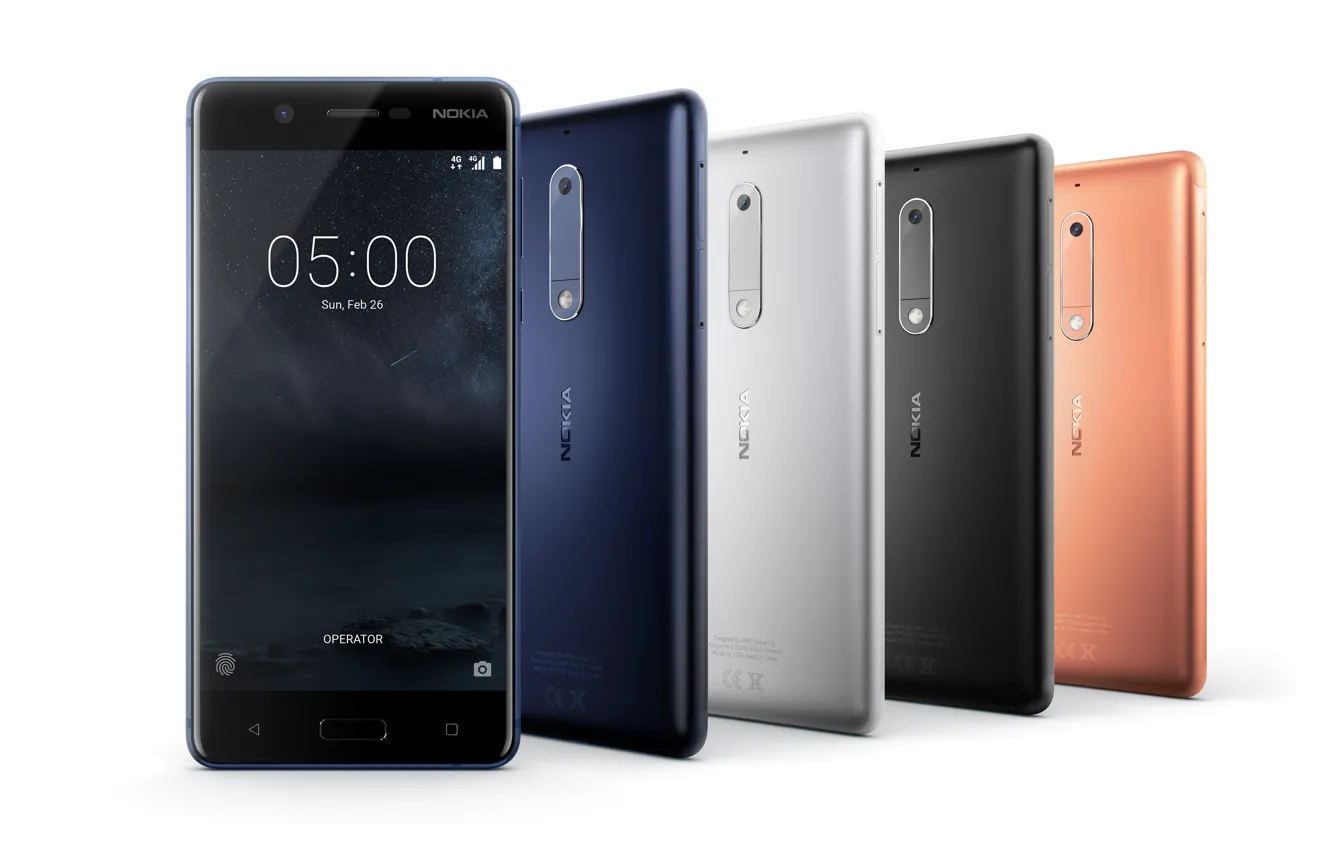 Photo wallpaper Nokia, smartphone, MWC 2017, Nokia 5, Nokia release