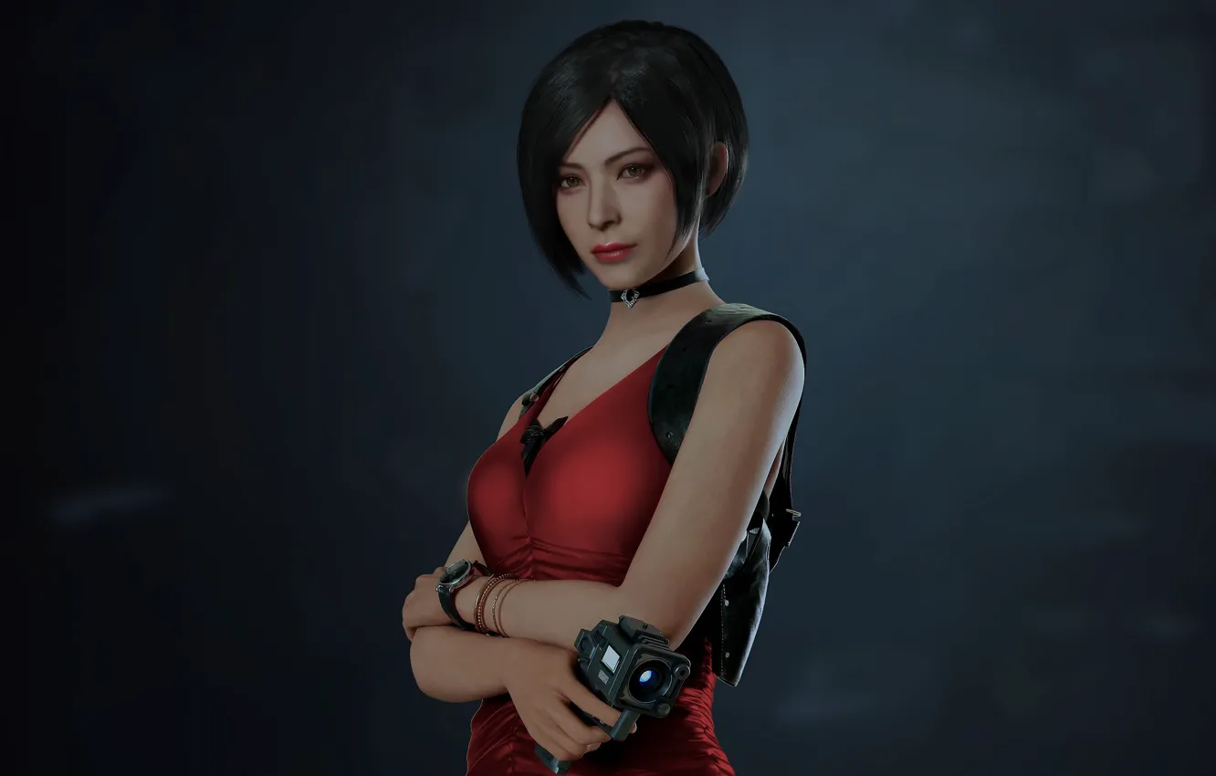 Photo wallpaper look, girl, 2019, Resident evil 2