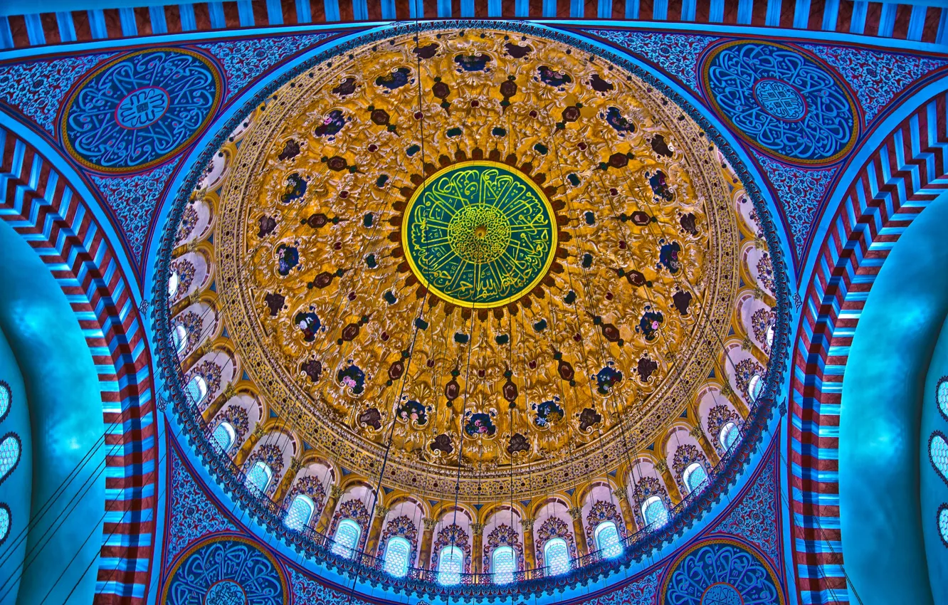 Photo wallpaper mosque, the dome, Istanbul, Turkey, Suleymaniye