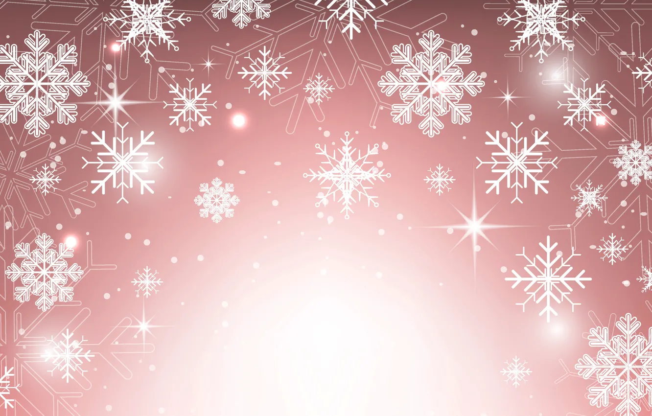 Photo wallpaper winter, snowflakes, background, texture, Christmas, New year