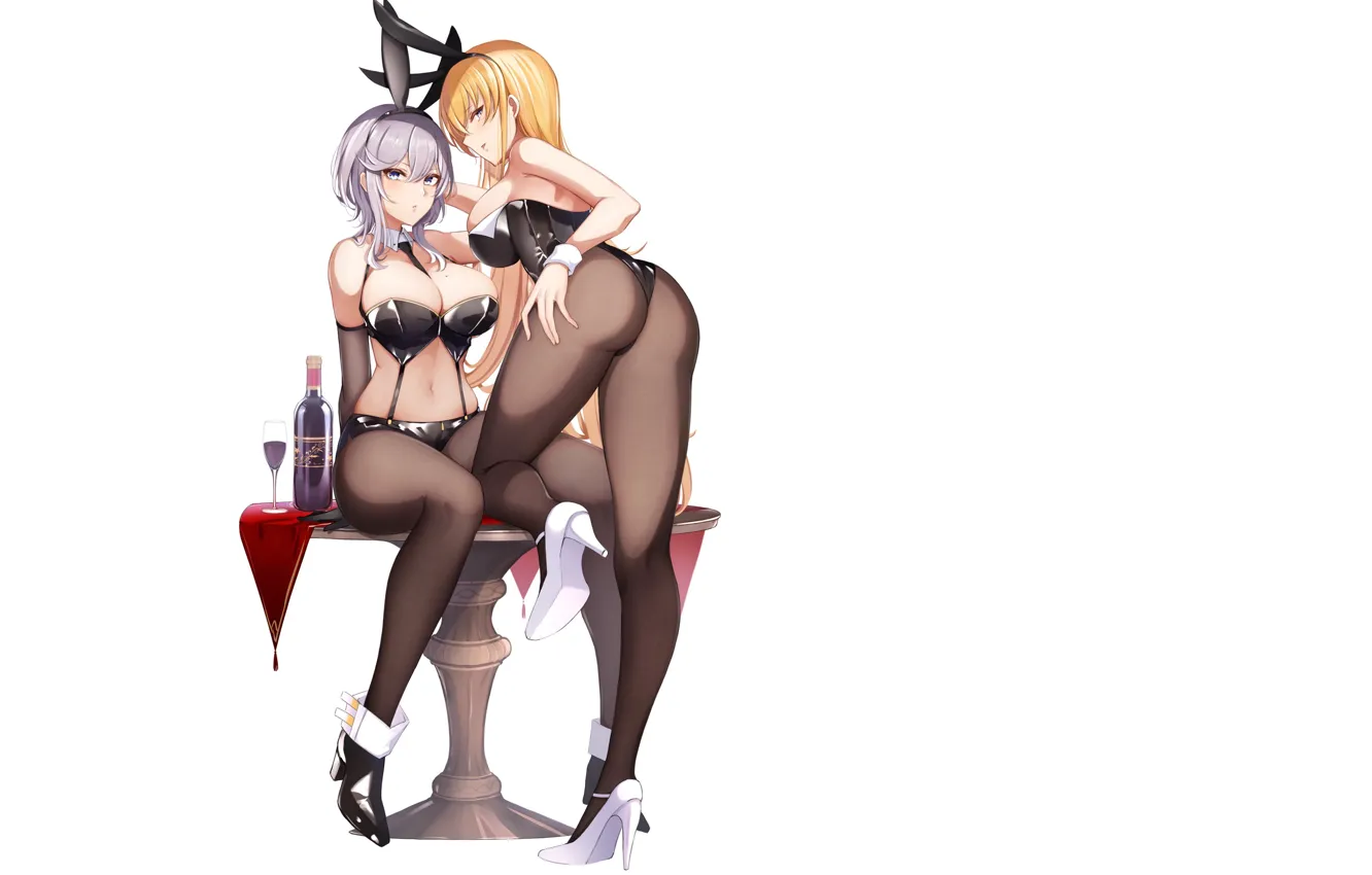Photo wallpaper sexy, ass, anime, butt, bunny, posing, Bunny Girl, usage