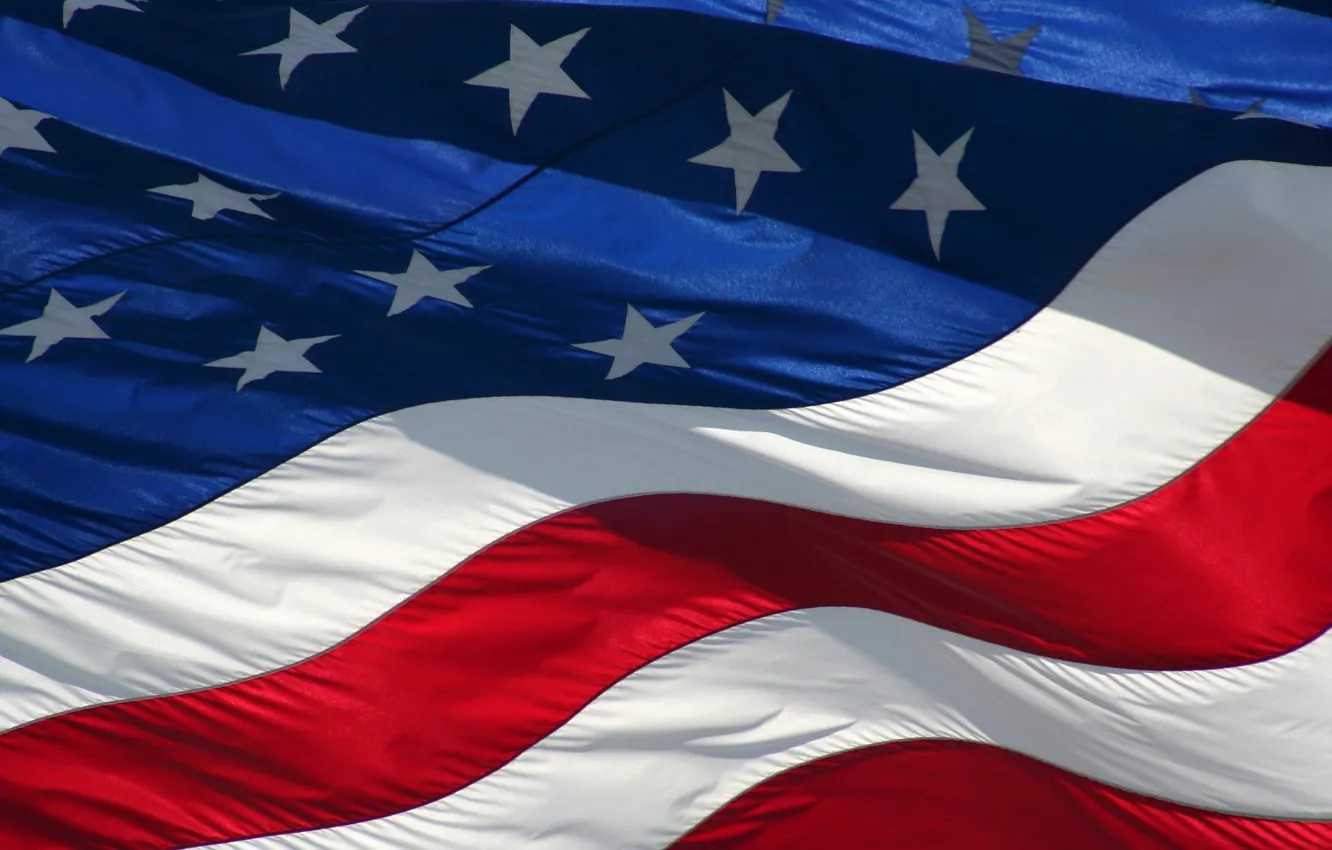 Photo wallpaper stars, strip, flag, USA, banner, flag