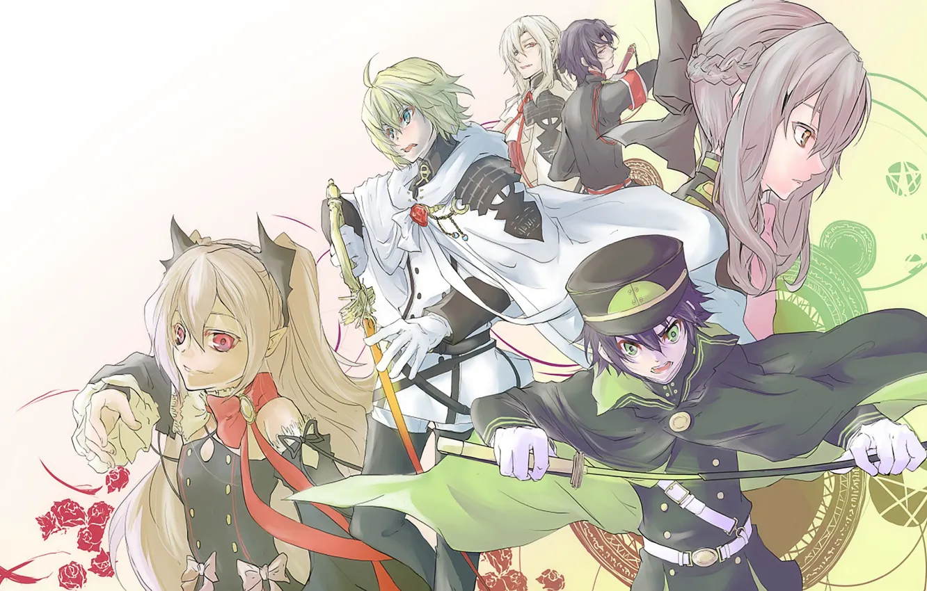Photo wallpaper girl, guy, characters, Owari no Seraph, The last Seraphim