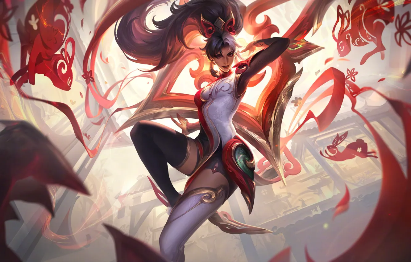 Photo wallpaper girl, the game, characters, League of Legends, digital art, Riot Games