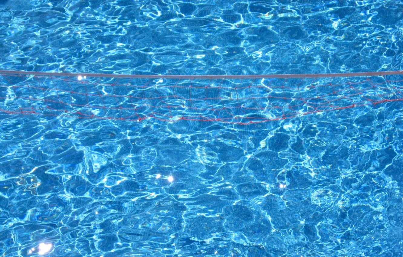 Photo wallpaper water, blue, pool