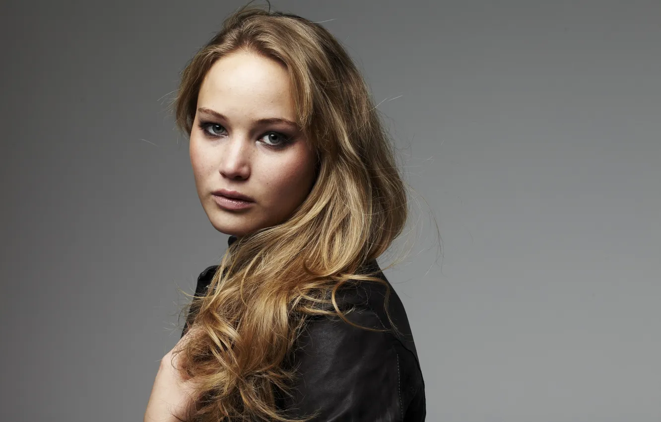 Photo wallpaper look, girl, face, background, hair, actress, jacket, lips