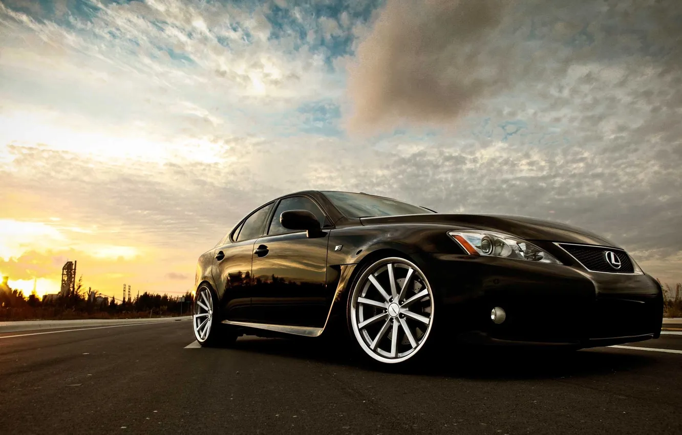 Photo wallpaper black, Lexus, black, Lexus, ISF
