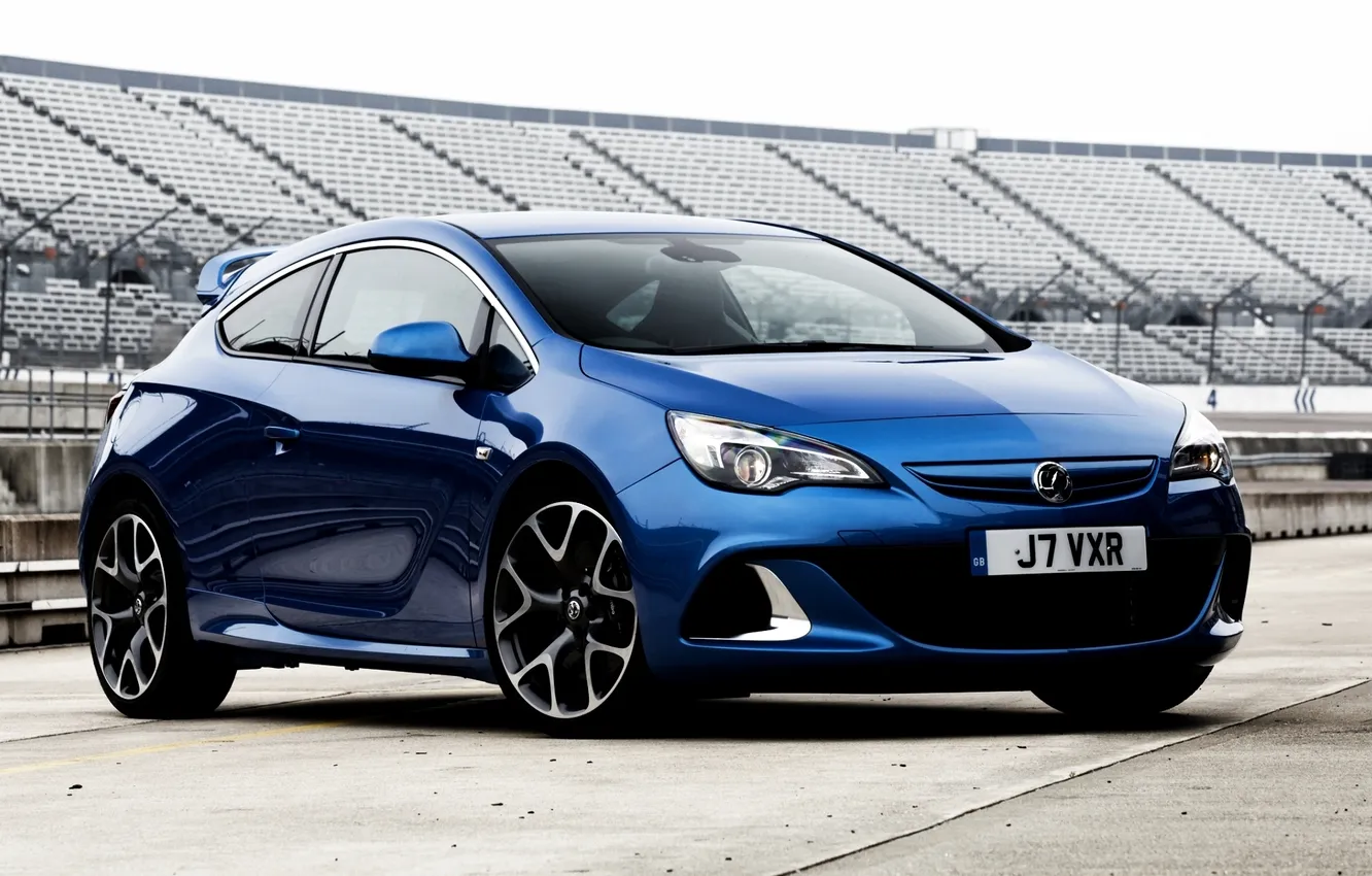Photo wallpaper blue, Opel, Vauxhall, the front, tribune, Astra, hatchback, Vauxhall