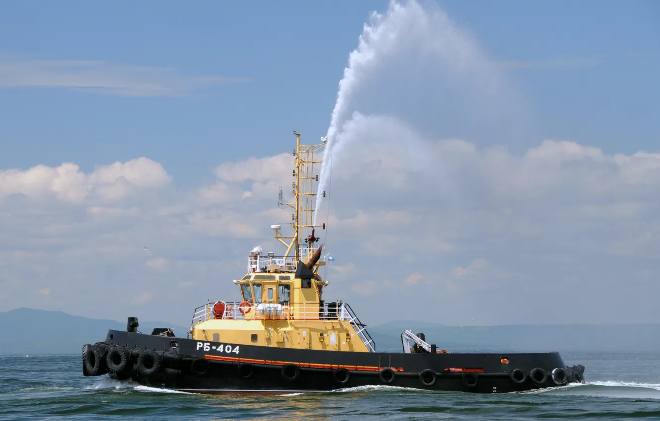 Photo wallpaper tug, exercises, auxiliary fleet, raid