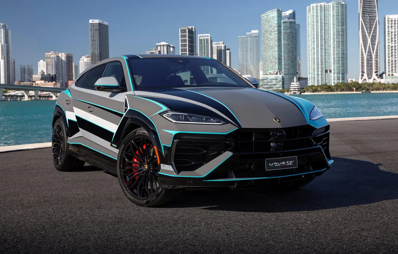Photo wallpaper Lamborghini, wallpaper, Lamborghini Ad Personam Urus SE 2024