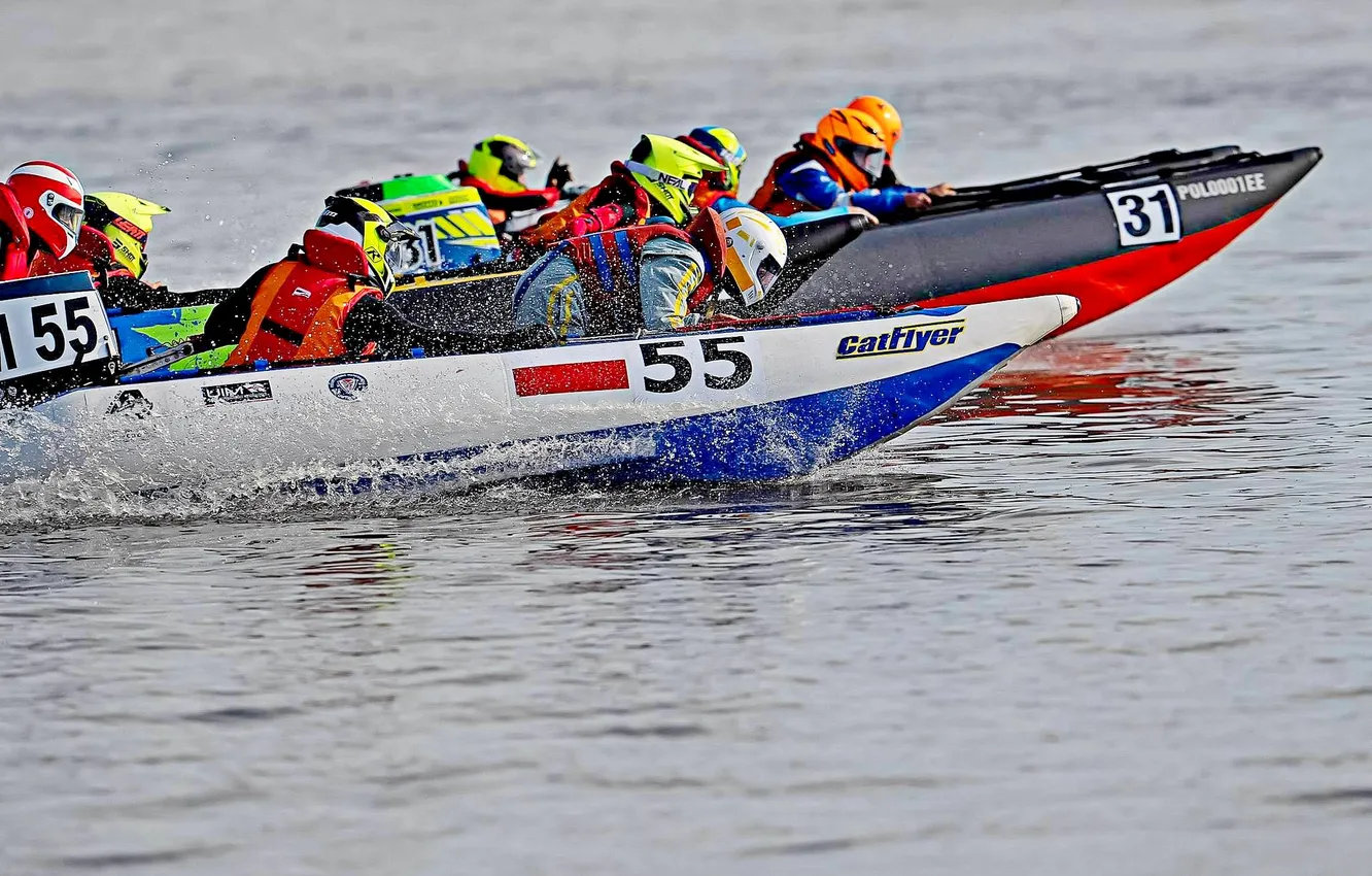 Photo wallpaper race, boat, speed