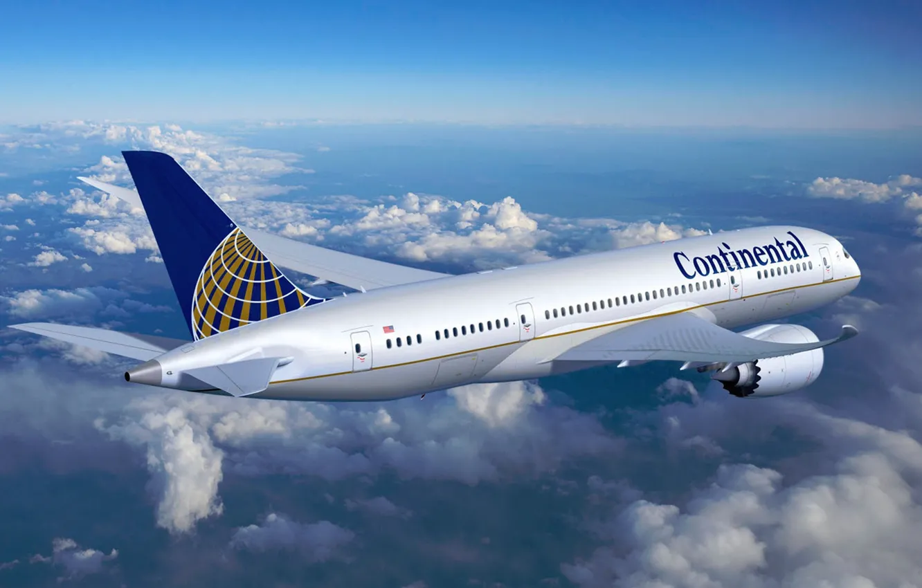 Photo wallpaper flying, airplane, Airliner