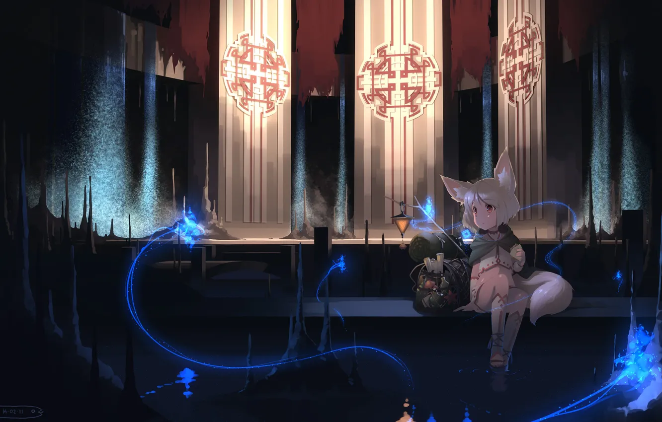 Photo wallpaper anime, art, girl, hebinui