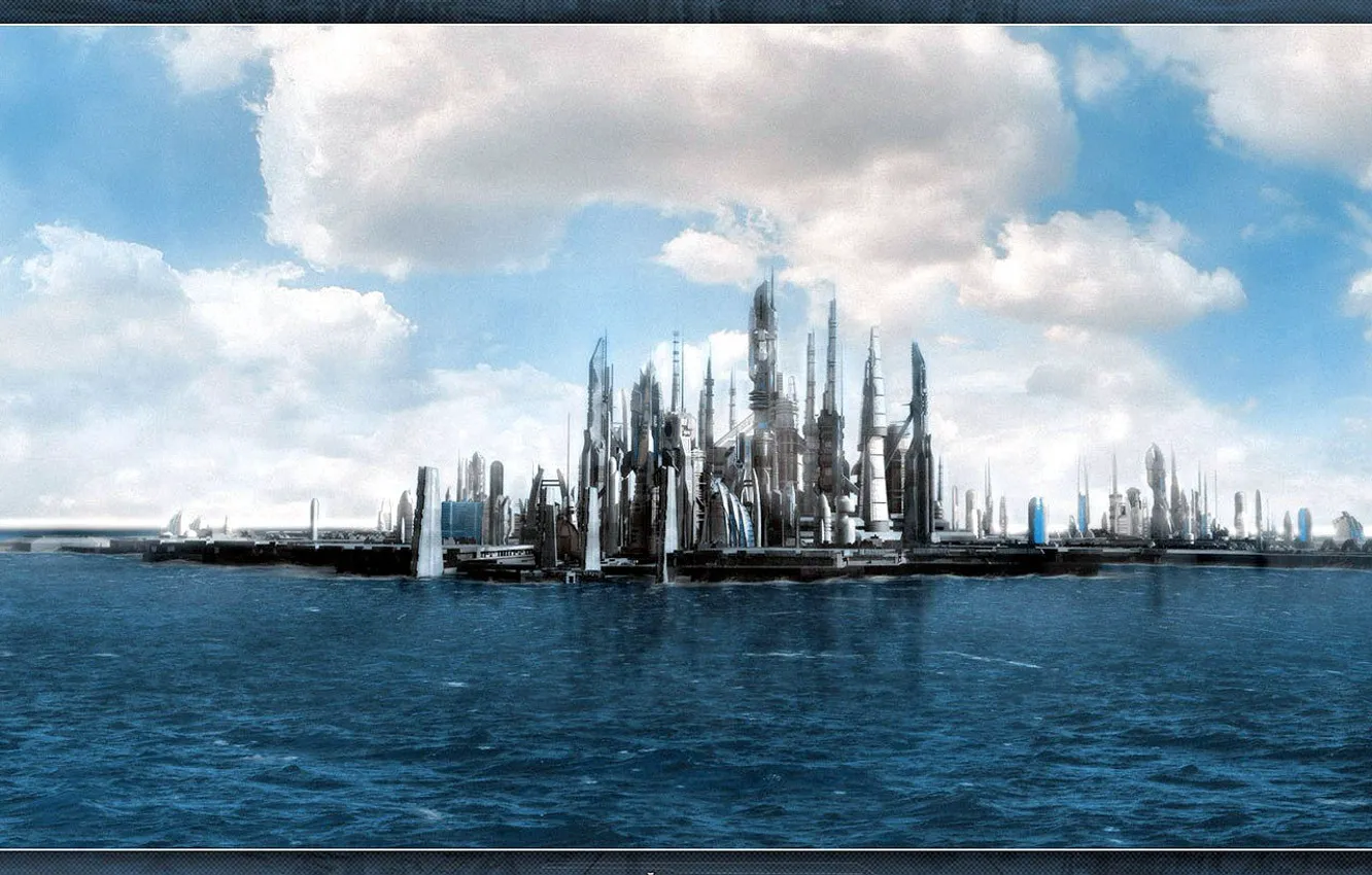 Photo wallpaper sea, future, fiction, Atlantis, Atlantis, movies, Stargate, Stargate
