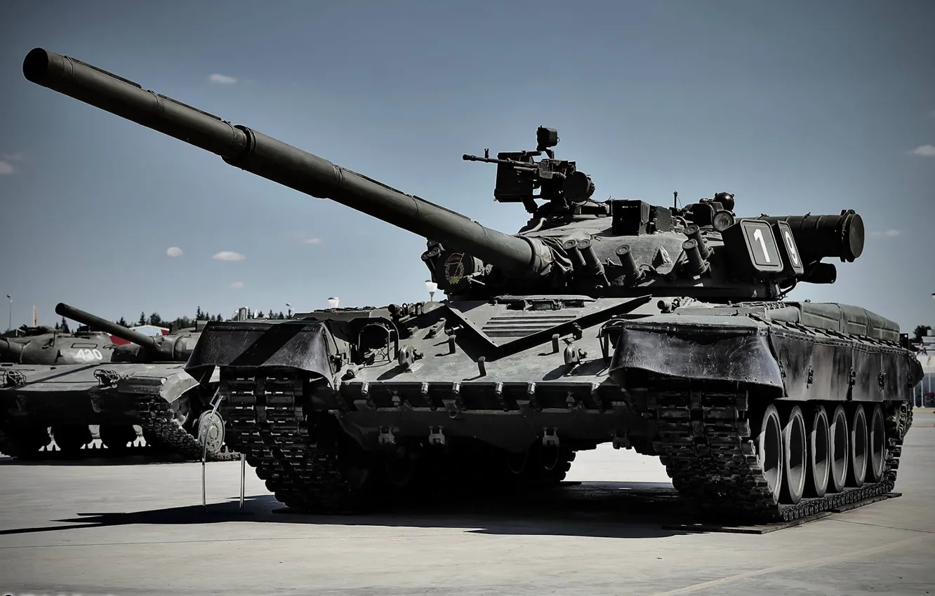 Photo wallpaper tank, armor, T-80
