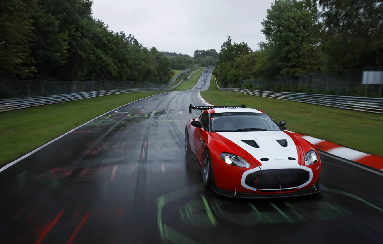 Photo wallpaper background, race, lights, track, ZAGATO