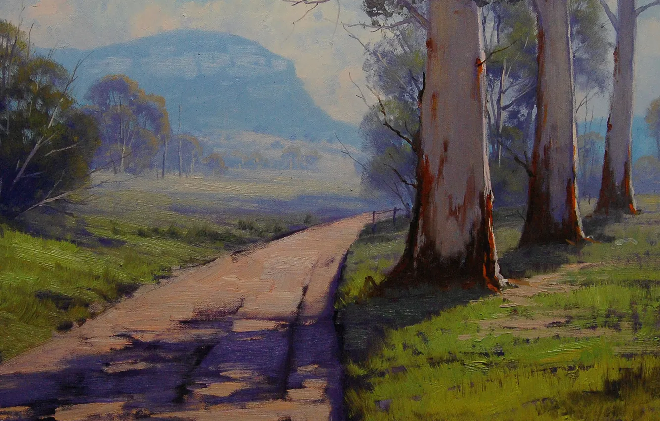 Photo wallpaper figure, art, ARTSAUS, valley road