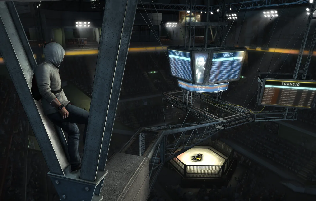 Photo wallpaper building, the ring, assassin, Desmond, Assassin’s Creed III, Present_Desmond, Miles