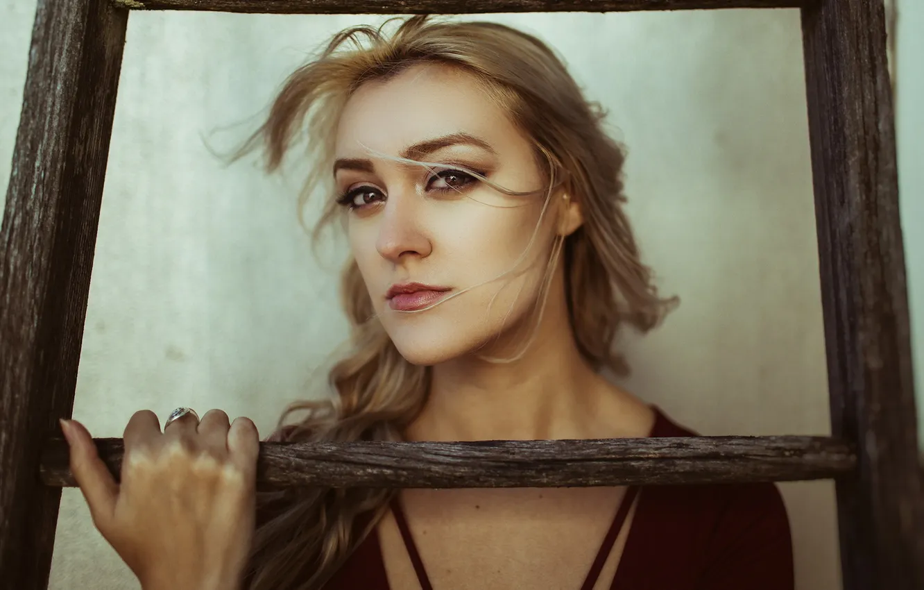 Photo wallpaper look, girl, portrait