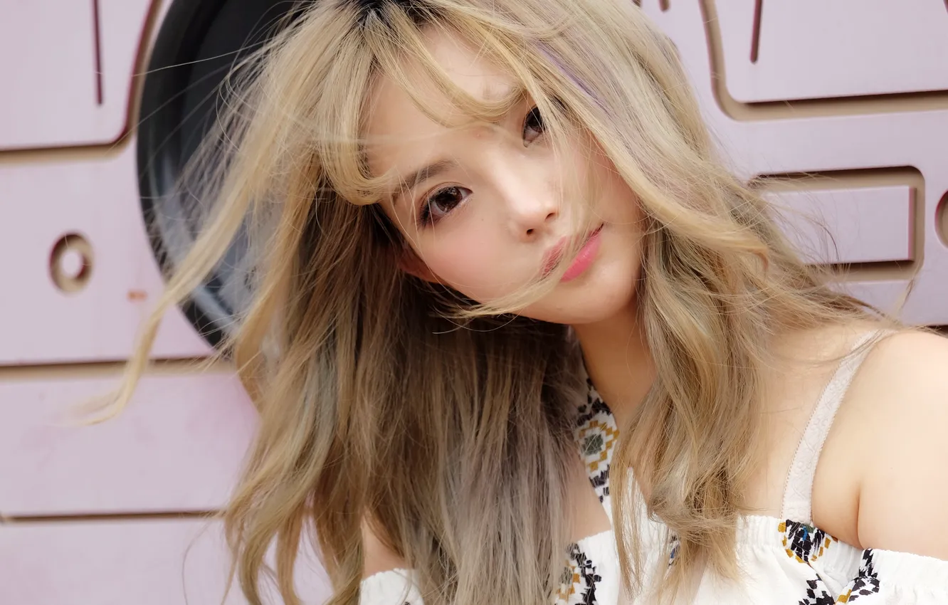 Photo wallpaper face, hair, cutie, girl Oriental
