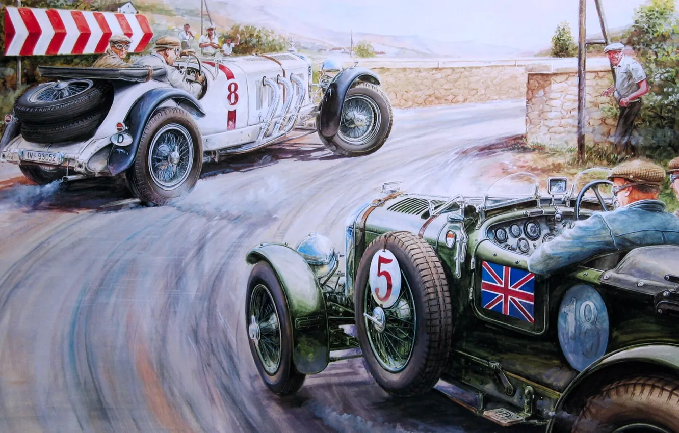 Photo wallpaper road, retro, race, picture, Rally, Vaclav Zapadlik