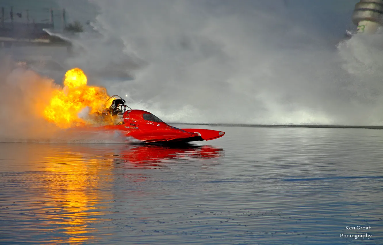 Photo wallpaper race, boat, speed