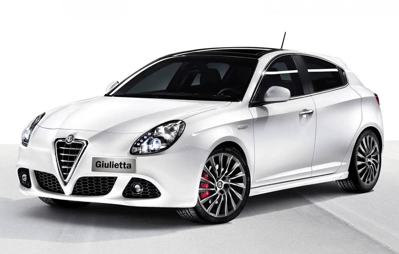 Photo wallpaper white, Alfa Romeo, Italian, Juliet